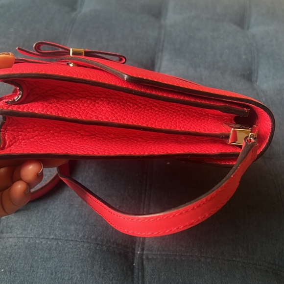 NEW KATE SPADE PARCHMENT DRIVE Josephine Red Pink Crossbody Purse Geranium - Picture 6 of 16